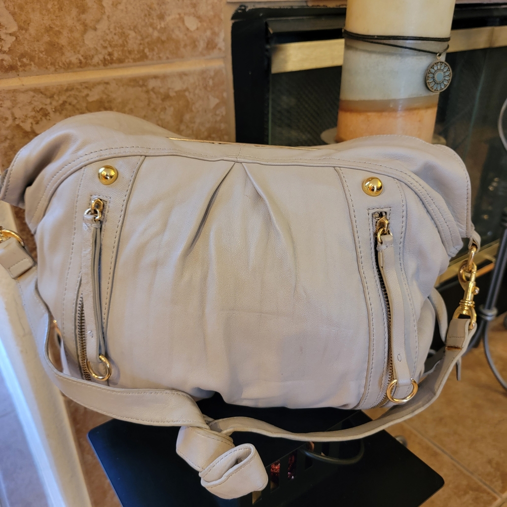 Adrienne Vittadini Elegant Cream Shoulder Bag